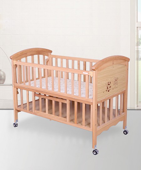 卡比龙高档多功能环保榉木婴儿床