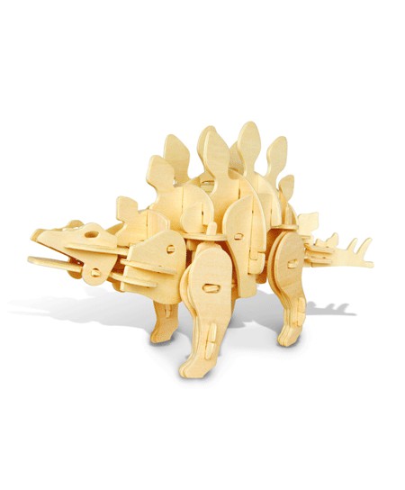 若态木制玩具3D立体拼图恐龙模型益智玩具代理,样品编号:30855
