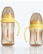  婴儿奶瓶 宽口径纳米银抗菌自动PP奶瓶
