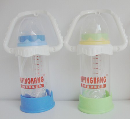 小淘气婴儿奶瓶  宽口径防摔防胀气晶钻玻璃奶瓶