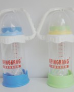 婴儿奶瓶  宽口径防摔防胀气晶钻玻璃奶瓶