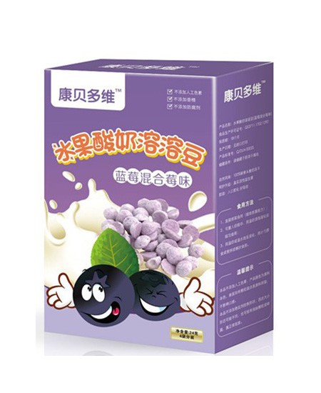 康贝多维营养品水果酸奶溶溶豆代理,样品编号:33000