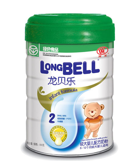 龙贝乐较大婴儿配方奶粉2段代理,样品编号:34100