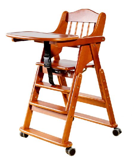 摩尼宝实木儿童多功能餐椅