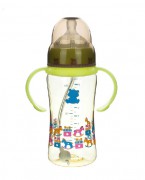 小白熊宽口径婴儿塑料奶瓶
