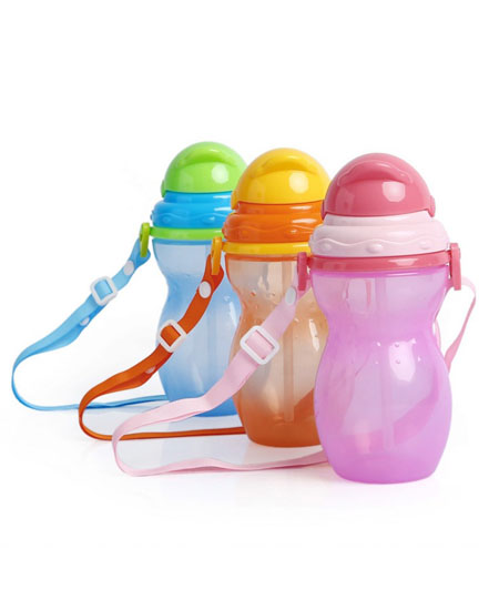 安配葫芦型儿童便携式软吸管水壶代理,样品编号:35549