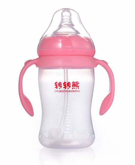 转转熊奶瓶不含又酚A 宽口径实感奶瓶代理,样品编号:35557