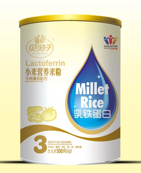 贝因子米粉乳铁蛋白小米营养米粉代理,样品编号:35148