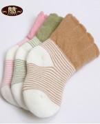 幼儿麻棉加厚毛圈秋冬袜