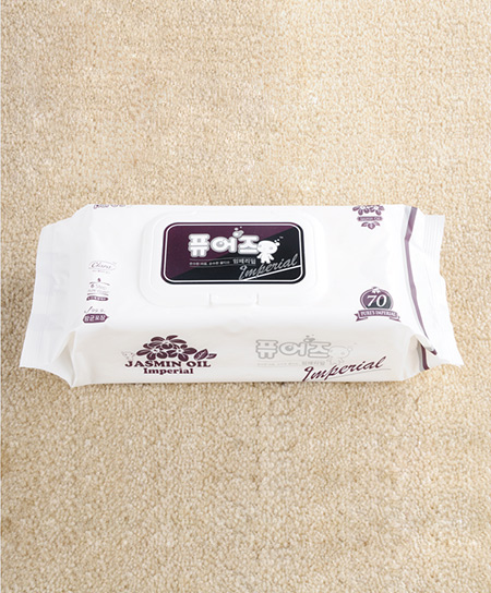 漂儿适湿巾顶级紫色湿巾70片代理,样品编号:44351