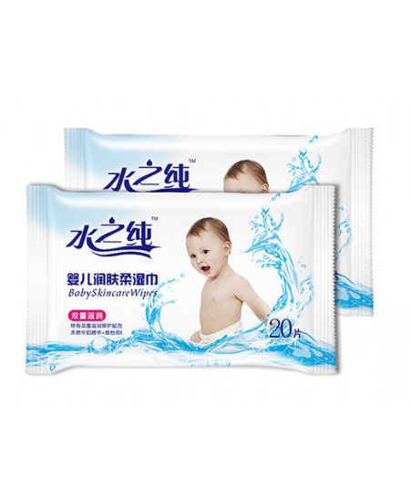 水之纯湿巾婴儿润肤柔湿巾（20片）代理,样品编号:12723