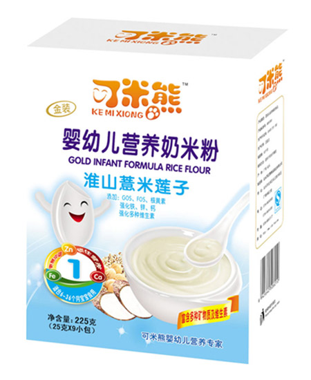 可米熊淮山薏米莲子营养奶米粉225g