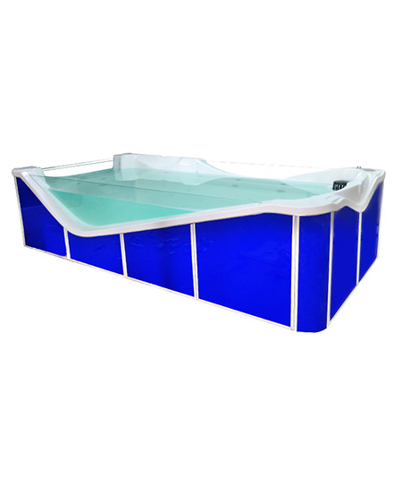 洗游记游泳池三面玻璃星空游泳池4m（蓝色）代理,样品编号:45201