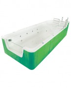 洗游记单面玻璃滑梯游泳池（绿色）