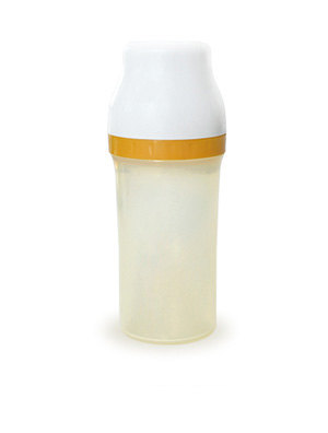 贝依康安全防胀气宽口径奶瓶（橙色260ml）