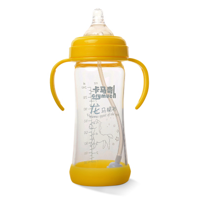 卡马奇奶瓶正品防摔宽口玻璃保温奶瓶代理,样品编号:45504