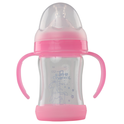 卡马奇奶瓶正品防摔宽口玻璃保温奶瓶代理,样品编号:45509