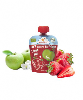 天然有机水果混合果泥90g（苹果+草莓）