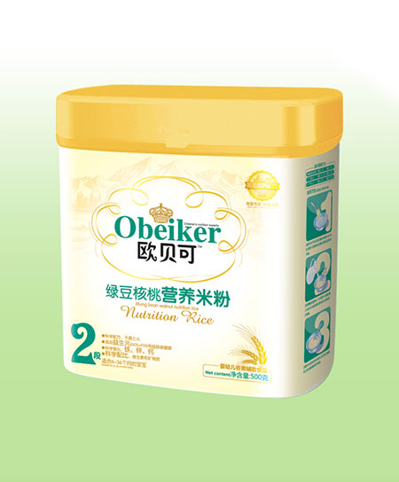 欧贝可 _ Obeiker绿豆核桃米粉桶装代理,样品编号:46592