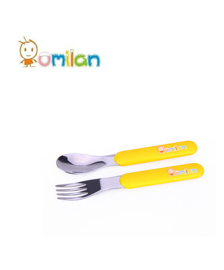 欧米兰儿童餐具时尚不锈钢叉勺两套代理,样品编号:46309