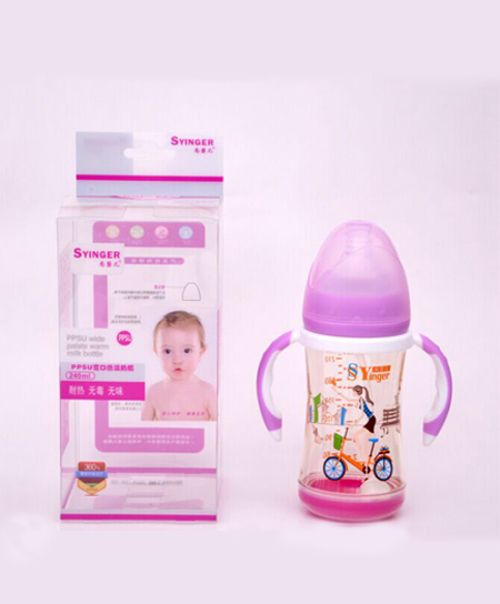 尚婴儿奶瓶PPSU宽口感温奶瓶240ml代理,样品编号:46383