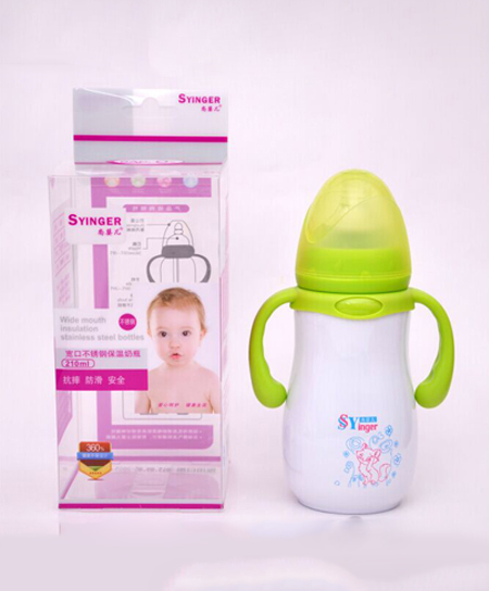 尚婴儿奶瓶宽口不锈钢保温奶瓶210ml代理,样品编号:46386