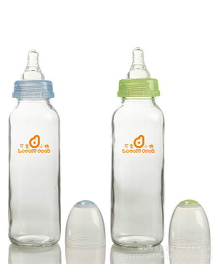 可爱小鸭G-2009 Feeding Bottle 标准口径 圆形普通玻璃奶瓶 24