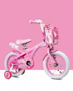 女宝宝童车粉色公主单车