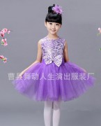 女童舞蹈服（紫色）