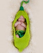手工毛线编织婴儿拍照服