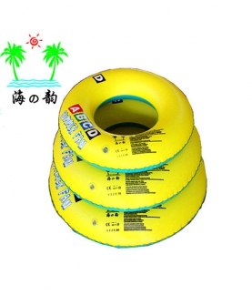 PVC加厚游泳圈（黄色）