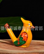 陶瓷水鸟口哨（黄色鹦鹉）