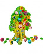 动物果树串珠木制玩具穿线玩具