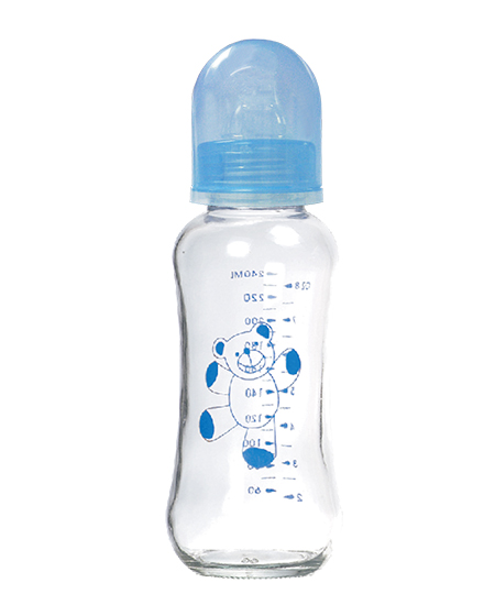 苗苗乐奶瓶240ML标准口径普通玻璃奶瓶代理,样品编号:56585