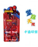 蜘蛛侠男孩4个玩具印章