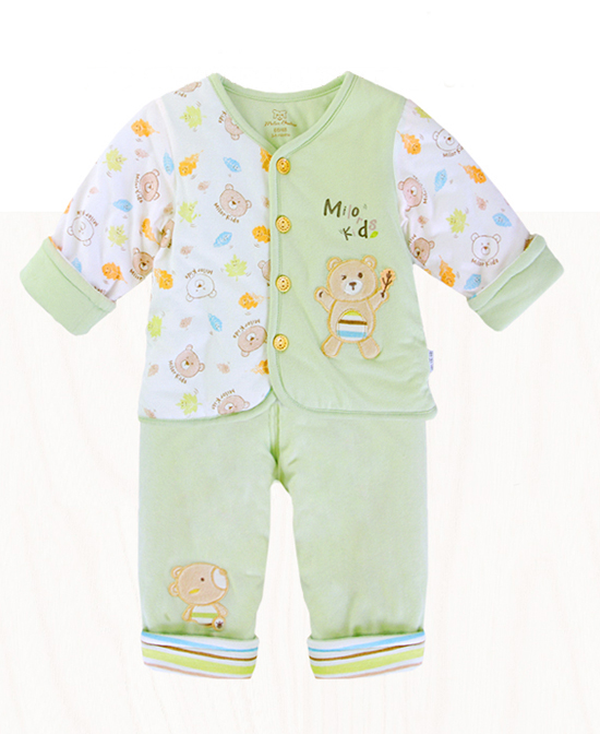 米乐熊婴儿服饰婴幼儿外出服套装代理,样品编号:65046