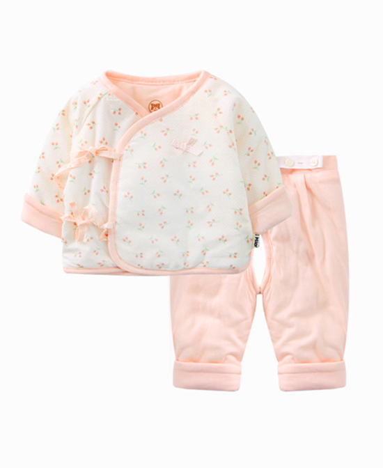 米乐熊婴儿服饰新生儿衣服绑绳棉服套装代理,样品编号:65053