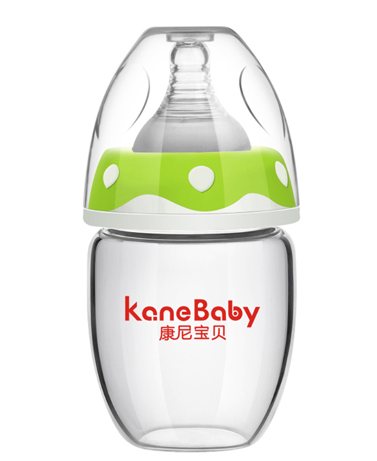 爱益宝婴童哺喂用品第一阶段蛋圆形玻璃奶瓶-绿色代理,样品编号:66287
