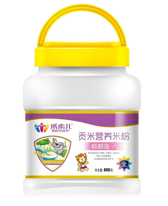米素儿婴童营养品核桃莲子贡米营养米粉代理,样品编号:65137