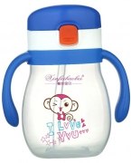 婴儿奶瓶小猴蓝色