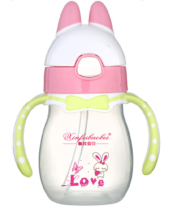 馨菲宝贝婴儿奶瓶小兔粉色