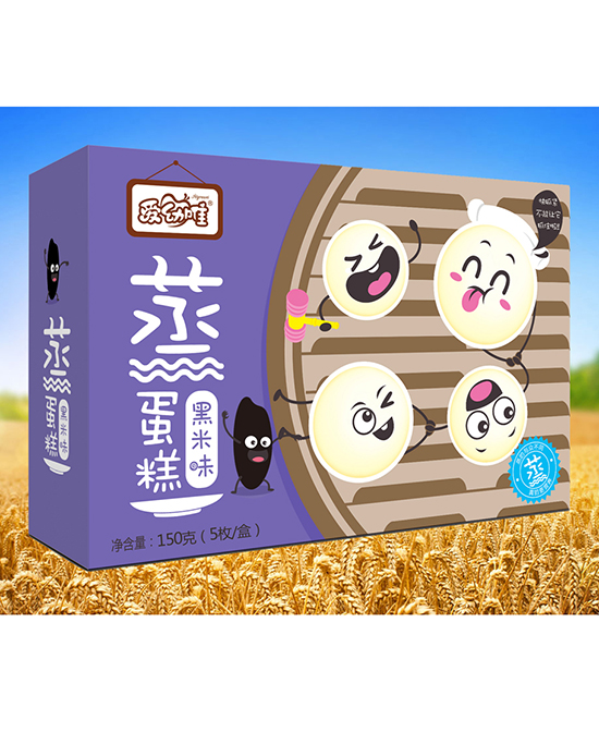 爱幼唯水果粒蒸蛋糕-黑米味代理,样品编号:66421