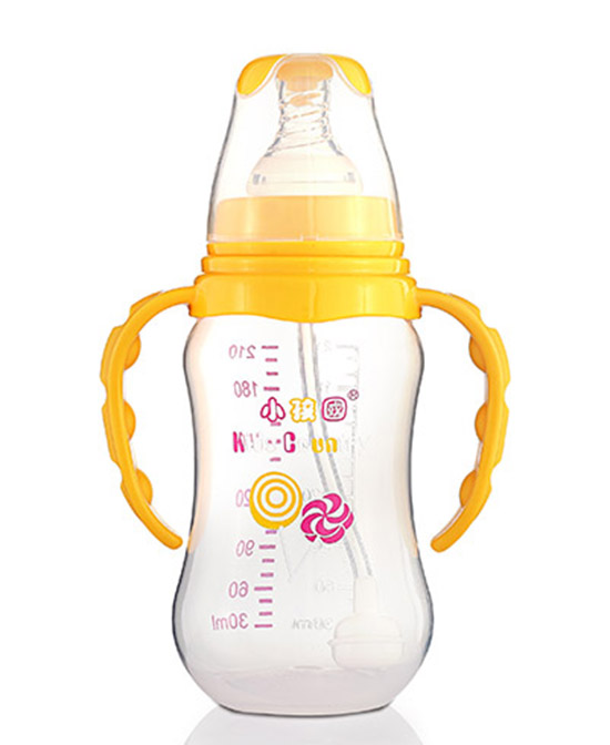 小孩国婴童哺喂用品KC652标口自动弧形PP安全奶瓶210 ML代理,样品编号:66014