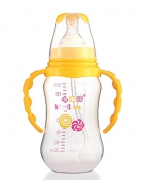 小孩国KC652标口自动弧形PP安全奶瓶210 ML