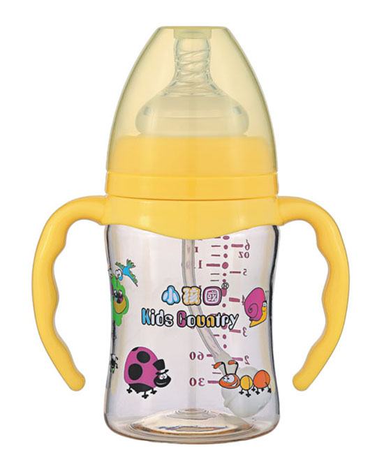 小孩国婴童哺喂用品宽口直身自动ppsu安全奶瓶180ml代理,样品编号:66017