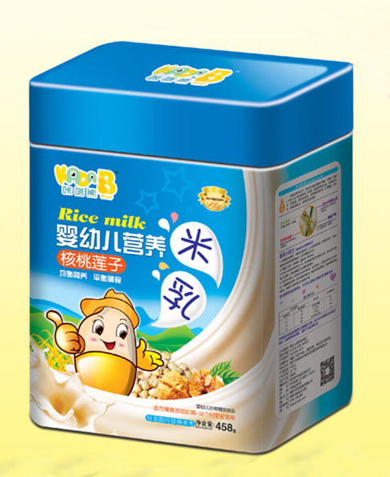 咔嗒熊婴童辅食核桃莲子营养米乳代理,样品编号:65508