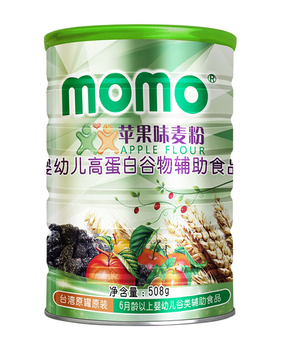 momo婴幼儿高蛋白苹果味麦粉