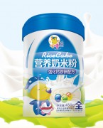咕噜熊强化钙铁锌配方营养奶米粉