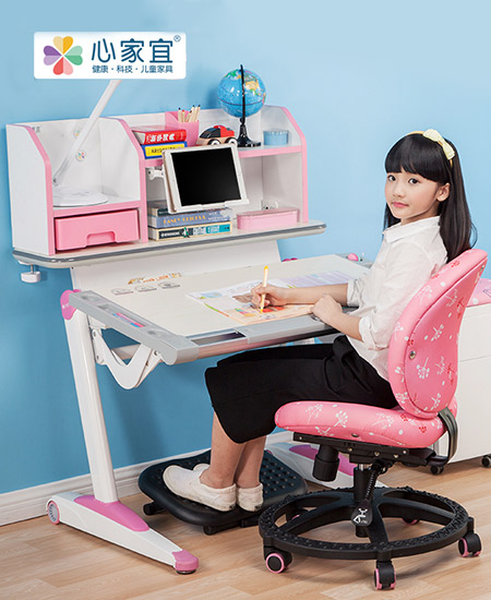 心家宜儿童书桌线控多功能可升降儿童学习书桌代理,样品编号:59142