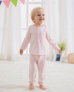 奥米多春季儿童睡衣（自然线条）粉色